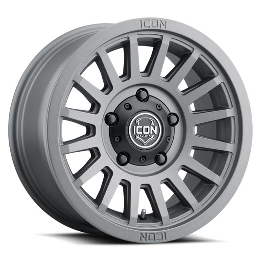 ICON Alloys Recon SLX Charcoal 18 X 9 / 6 X 5.5 0mm Offset 5" BS