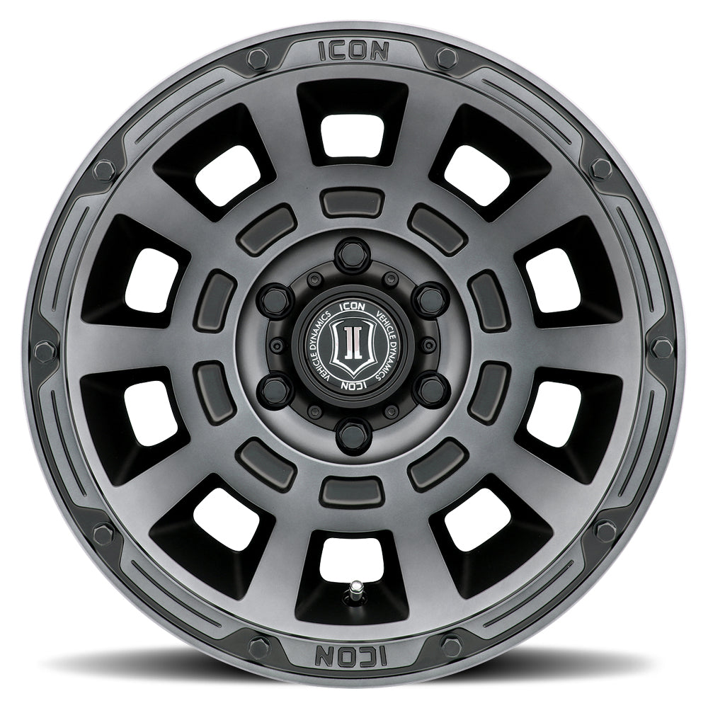 ICON ALLOYS THRUST SMK SAT BLK -17 X 8.5 / 5 X 150 / 25 MM / 5.75" BS