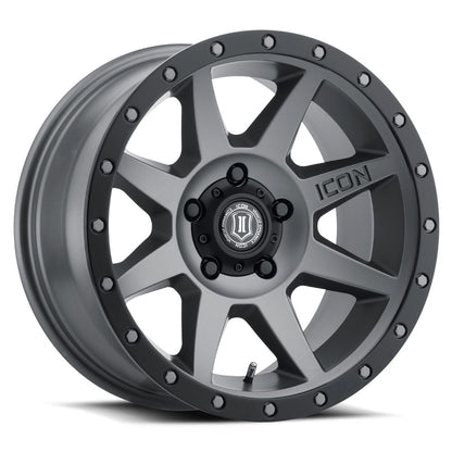 ICON ALLOYS REBOUND TITANTIUM - 17 X 8.5 / 5 X 5.5 / 0MM / 4.75" BS
