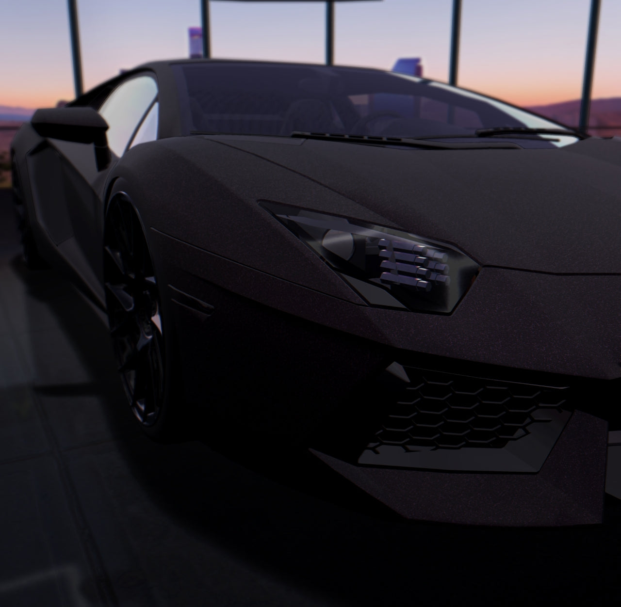 Matte Phantom Black Purple