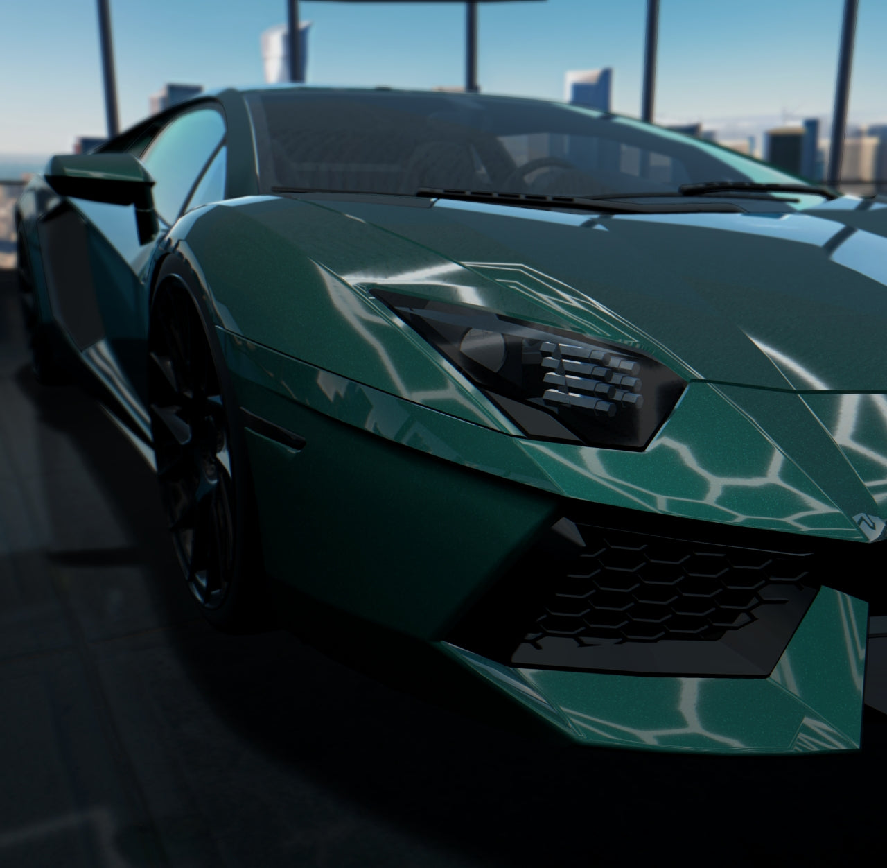 Paint Metallic Night Green