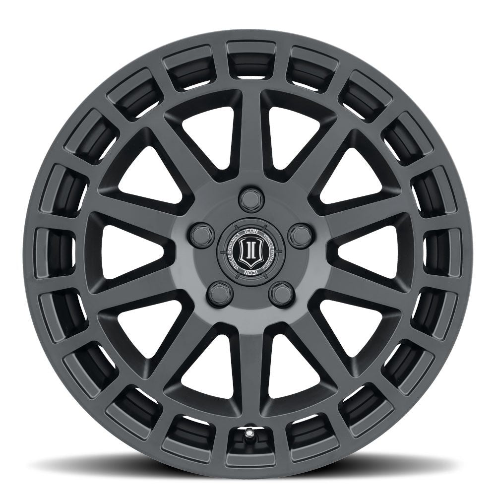 ICON ALLOYS JOURNEY SAT BLK - 17 X 8 / 5 X 4.5 / 38 MM / 6" BS