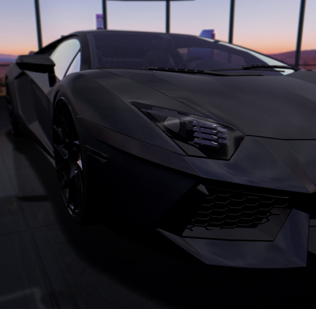 Satin Black Purple Shift