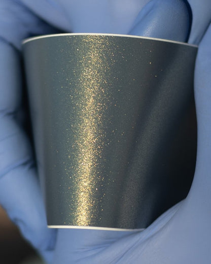 Satin Diamond Cement Grey Gold Shift