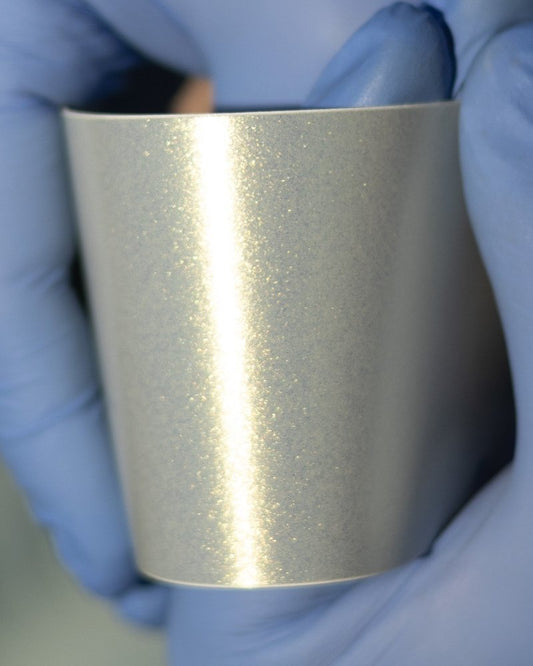 Satin Diamond Chalk Grey Gold Shift