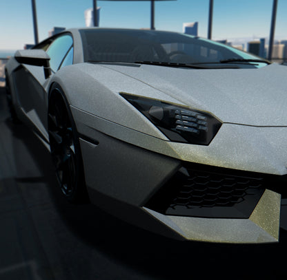 Satin Diamond Chalk Grey Gold Shift