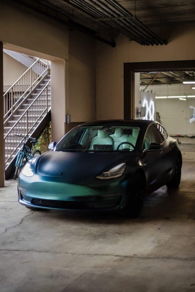 Satin Diamond Electric Green