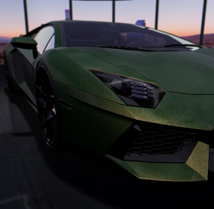 Satin Diamond Forest Green Gold Shift