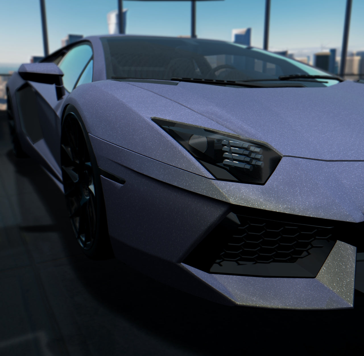 Satin Diamond Lavender Gold Shift