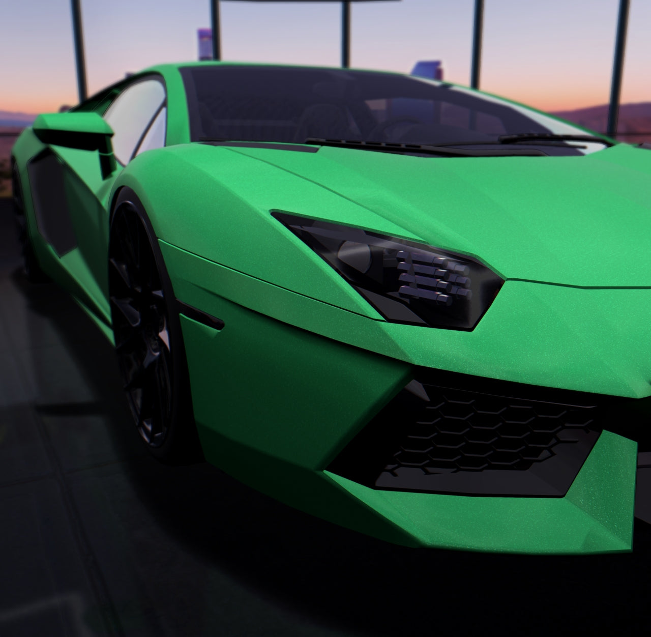 Satin Diamond Lizard Green