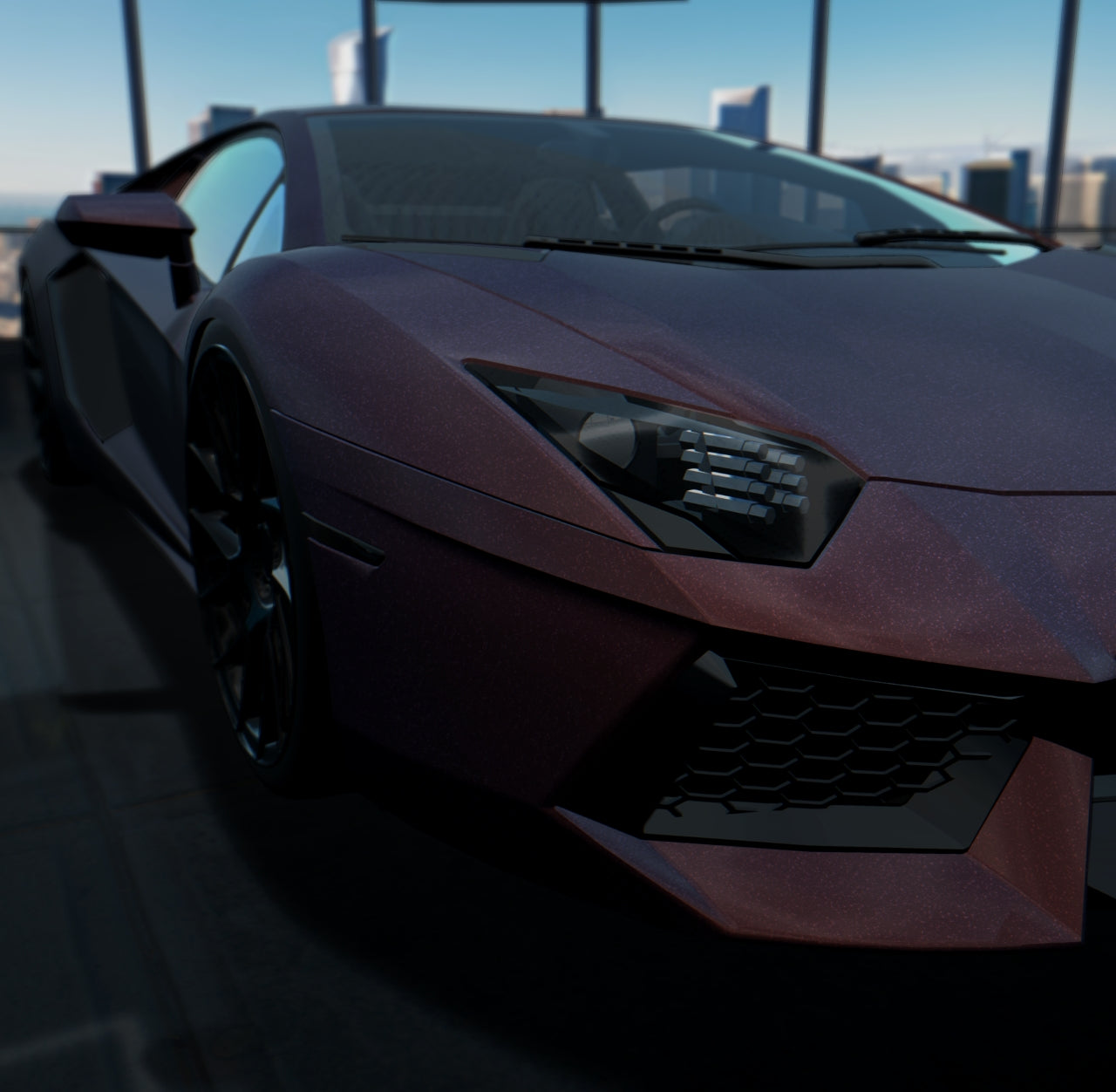 Satin Diamond Nebula Red Purple