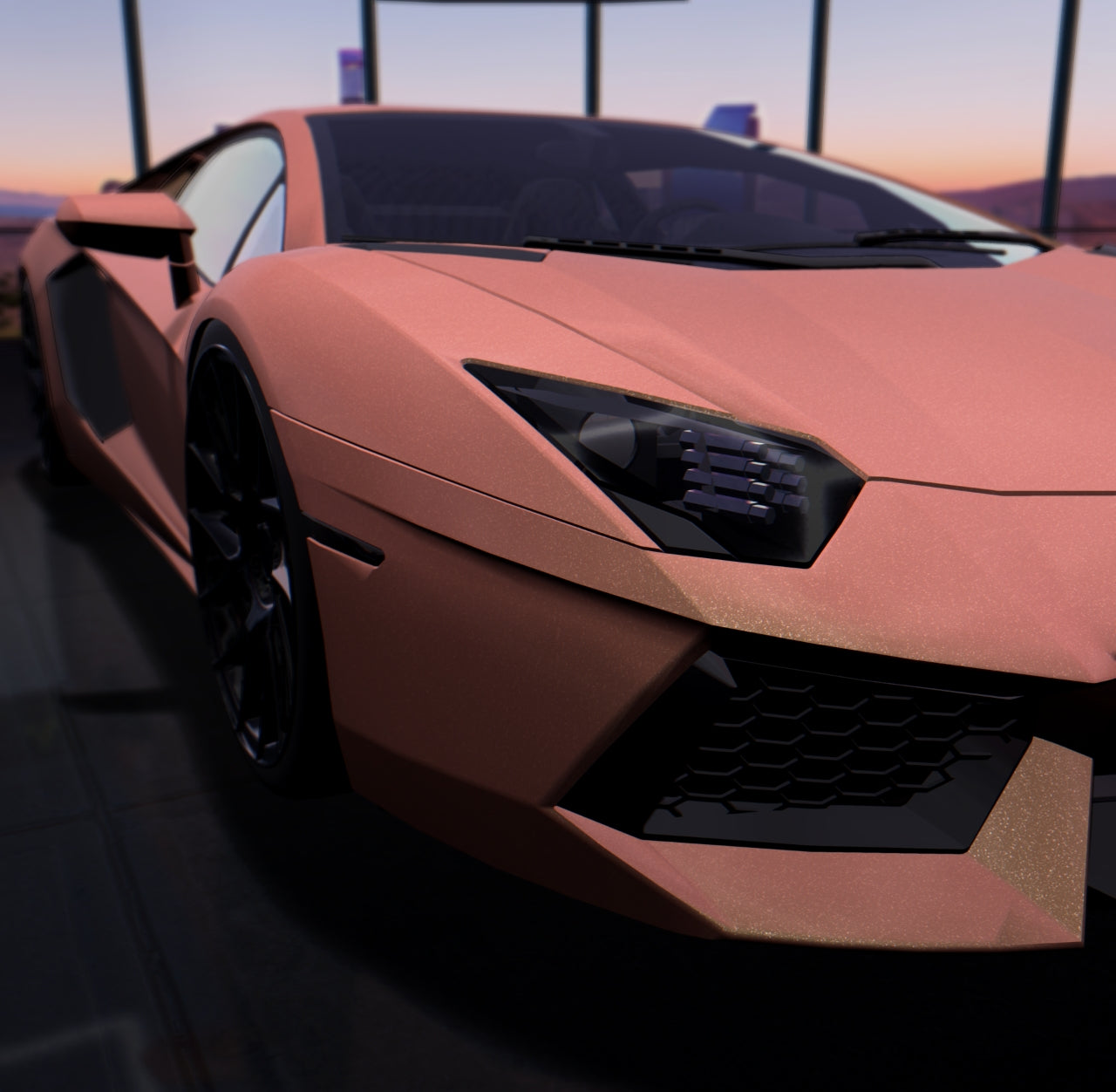 Satin Diamond Sunburn Pink