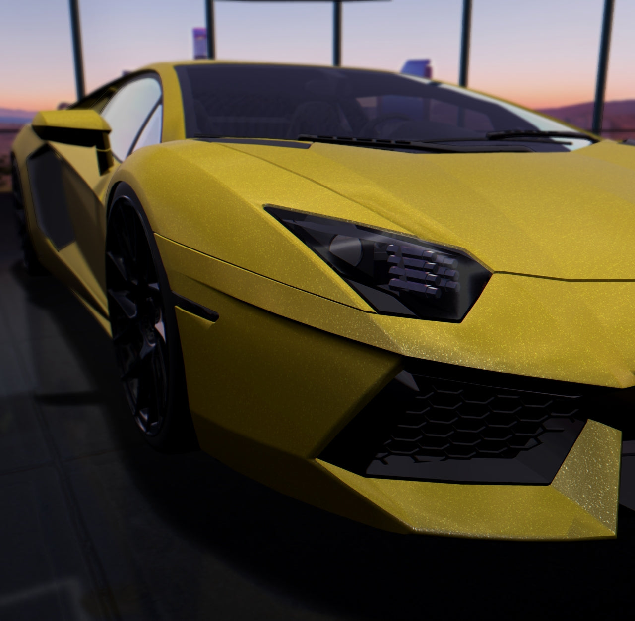 Satin Diamond Yellow Gold Shift