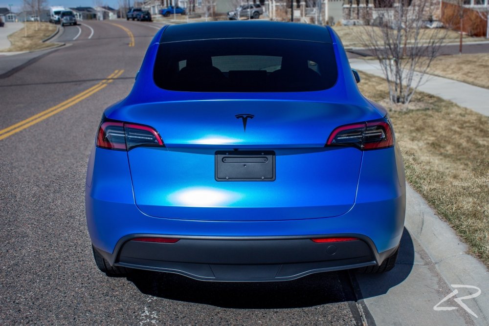 Satin Electric Deep Sea Blue