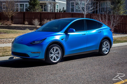 Satin Electric Deep Sea Blue