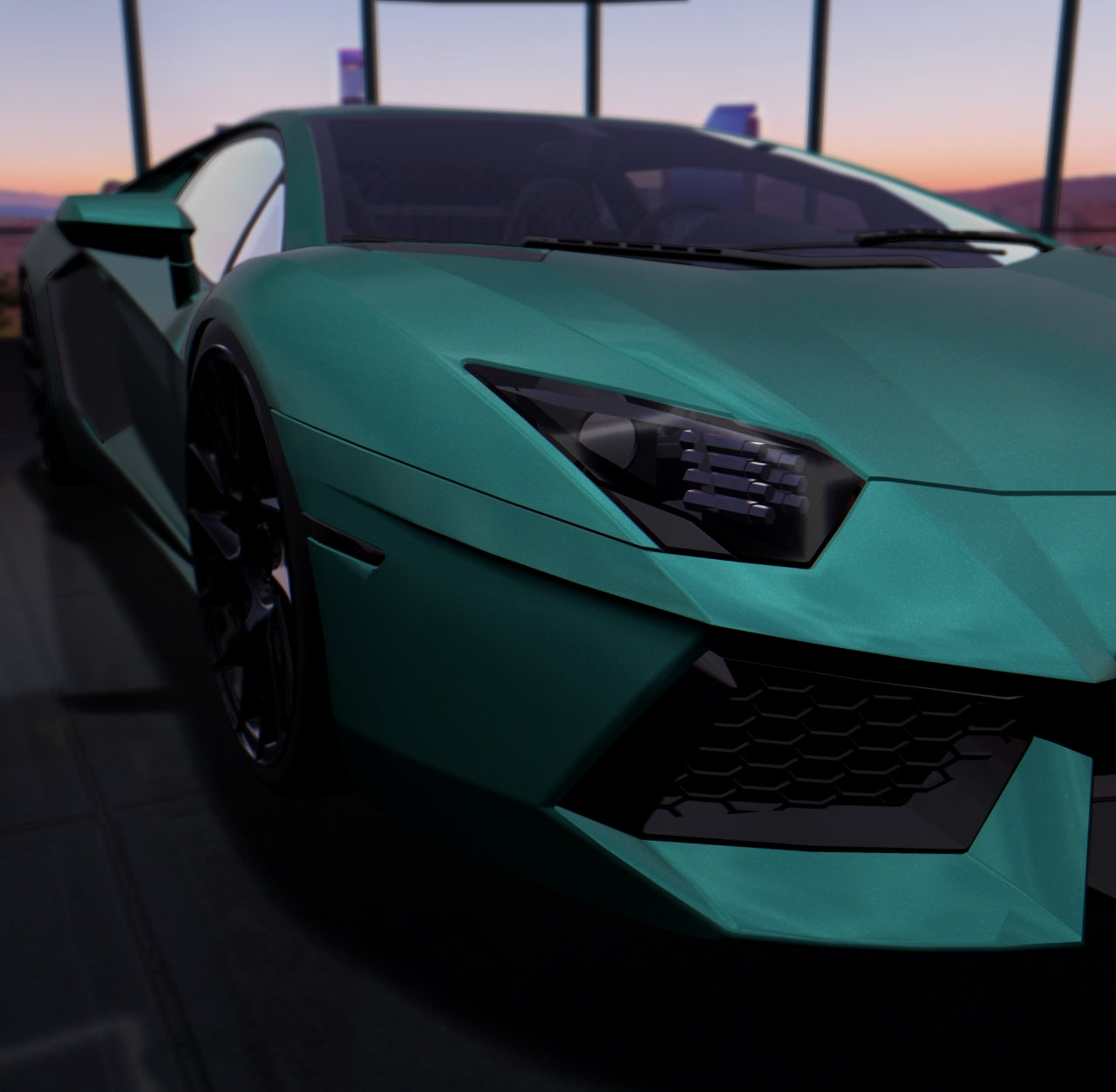 Satin Electric Emerald