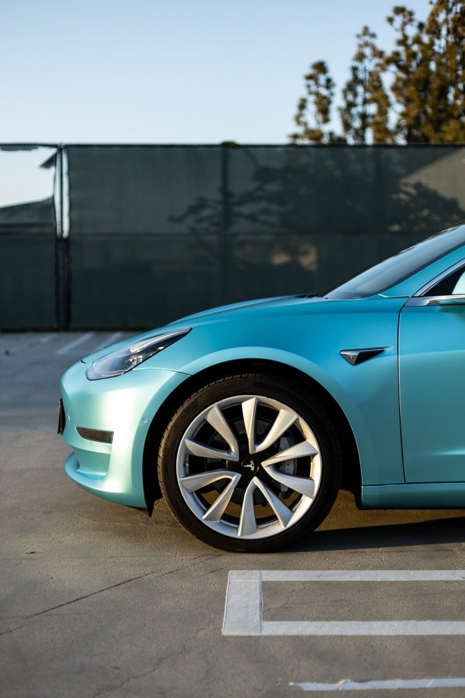 Satin Electric Lake Green