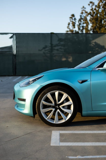 Satin Electric Lake Green