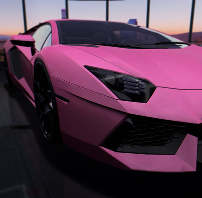 Satin Electric Powder Pink