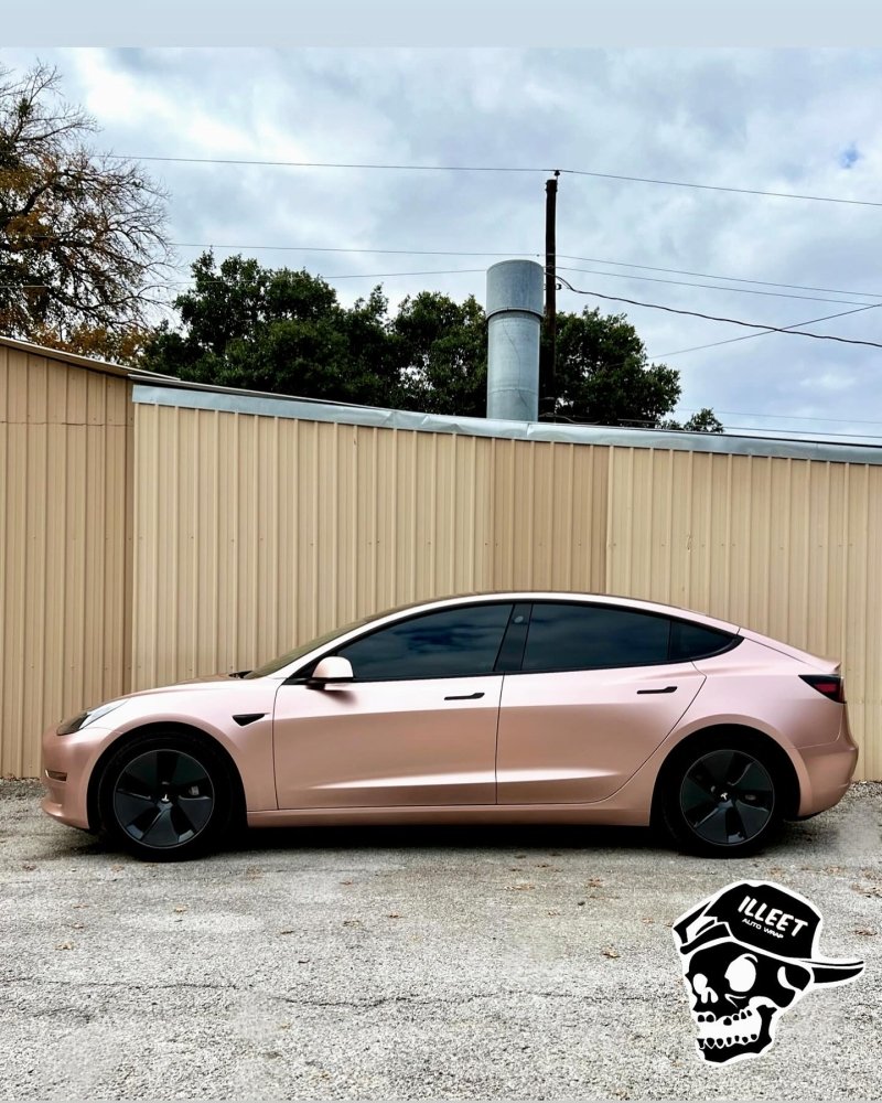 Satin Electric Rose Gold