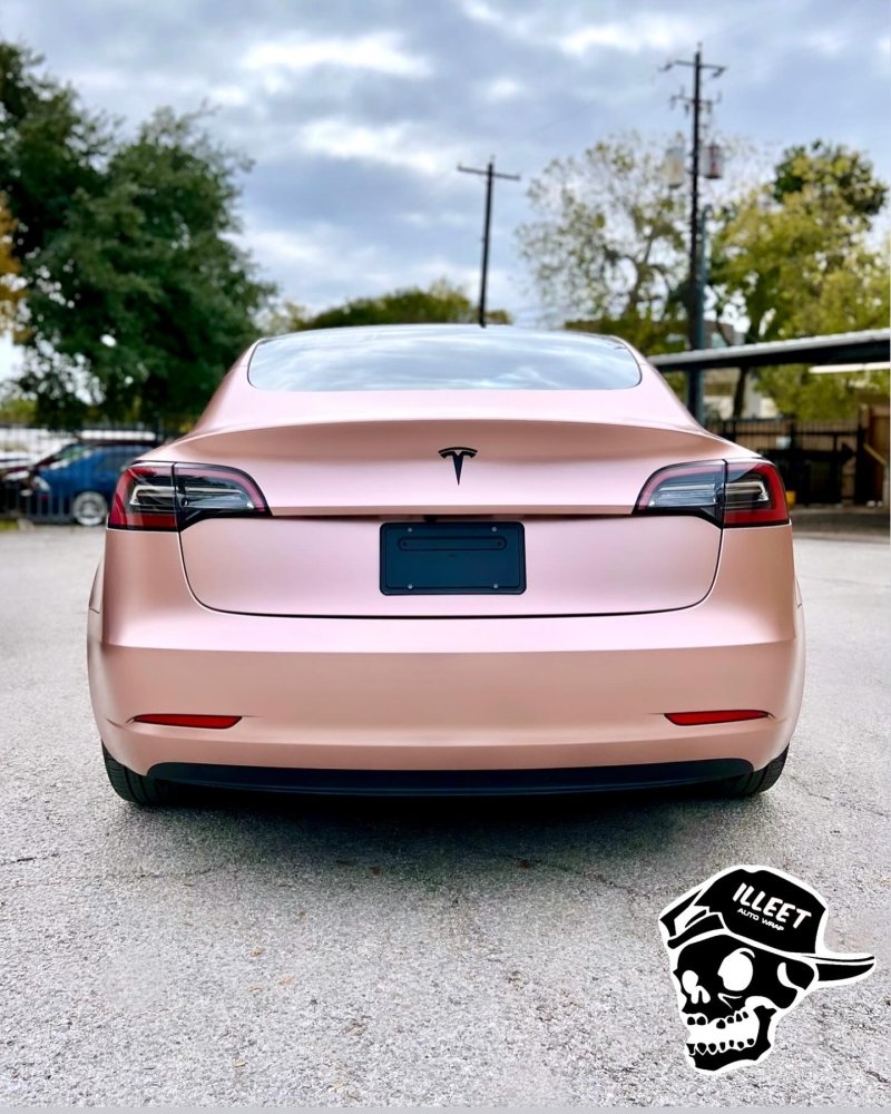 Satin Electric Rose Gold