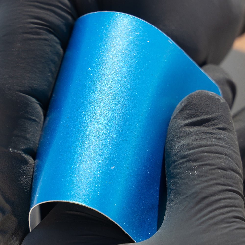 Satin Metallic Ocean Blue