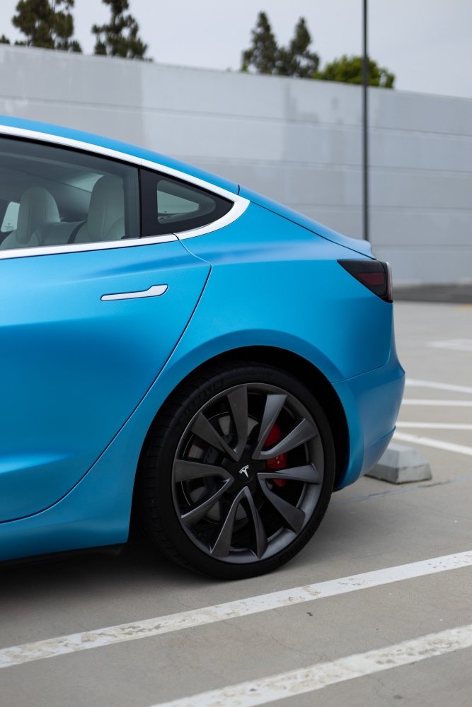 Satin Metallic Ocean Blue