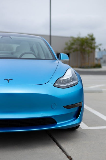 Satin Metallic Ocean Blue