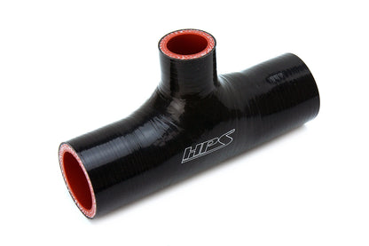 Silicone Tee Hose Adapter High Temp 4-ply Reinforced 1-3/4" ID Black