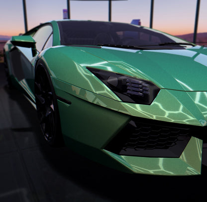 Ultra Gloss Paint Metallic Green Gold Shift
