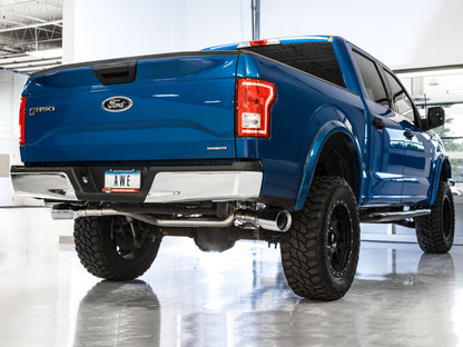 AWE Tuning 2015+ Ford F-150 0FG Dual Exit Performance Exhaust - 3015-32104-C-Dub Tech