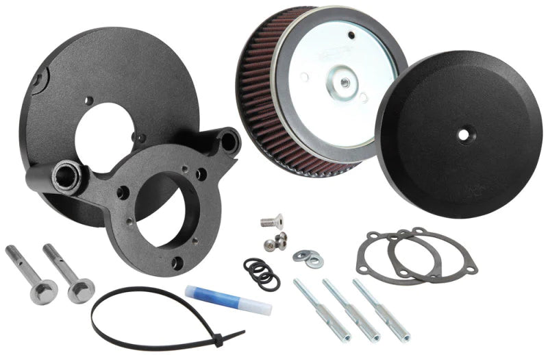 K&N 99+ Harley Davidson Street Metal Intake System - Hammer - RK-3933B