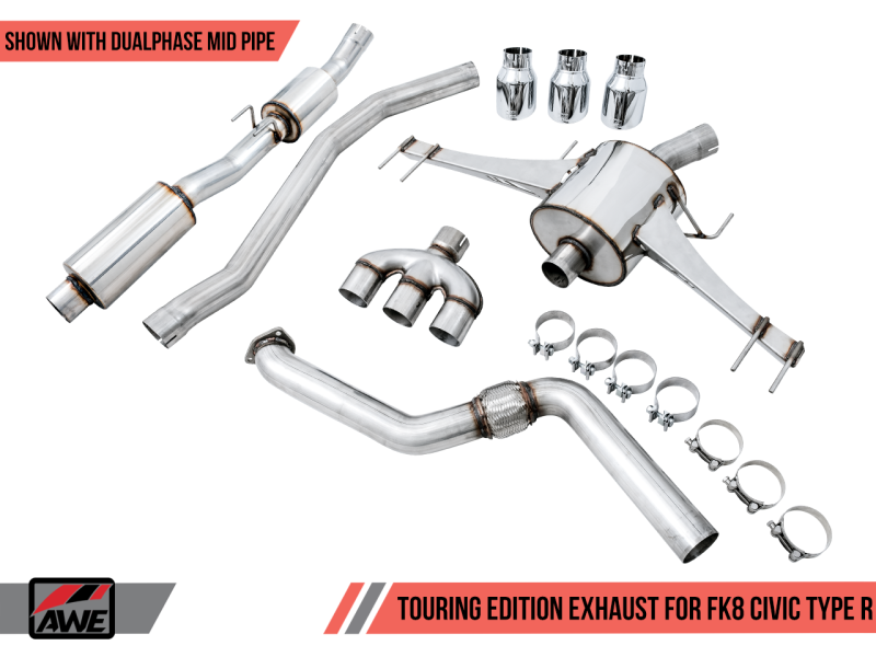AWE Tuning 2017+ Honda Civic Type R Touring Edition Exhaust - 3015-42666-C-Dub Tech