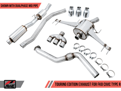 AWE Tuning 2017+ Honda Civic Type R Touring Edition Exhaust - 3015-42666-C-Dub Tech
