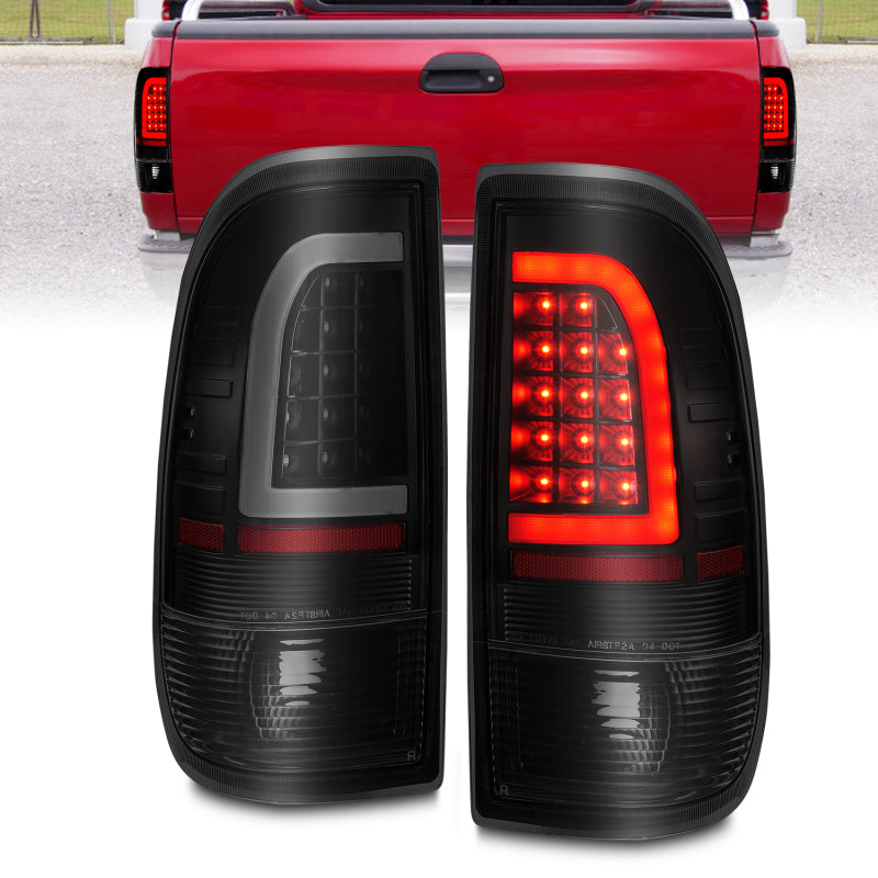 ANZO 1997-2003 Ford F-150 LED Tail Lights w/ Light Bar - 311378