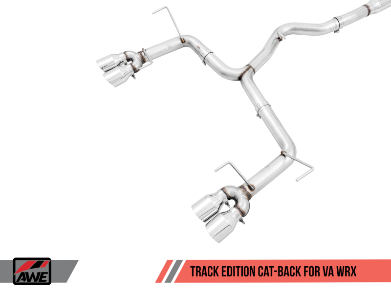 AWE Tuning Subaru WRX/STI VA/GV Sedan Track Edition Exhaust - - 3020-42058-C-Dub Tech