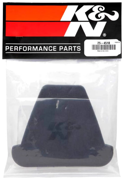 K&N Precleaner Air Filter Wrap Gray - Oval Straight Yamaha - 25-4518