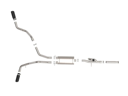 aFe Gemini XV 3in 304 SS Cat-Back Exhaust 09-18 GM - 49-34131-B