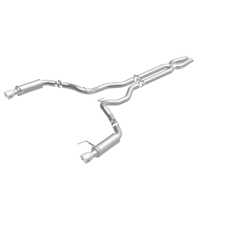 MagnaFlow Cat Back, SS, 3in, Competition, Dual Split Polished 4.5in - 19101