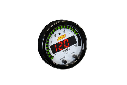 AEM X-Series Pressure 0-15psi Gauge Kit - 30-0309