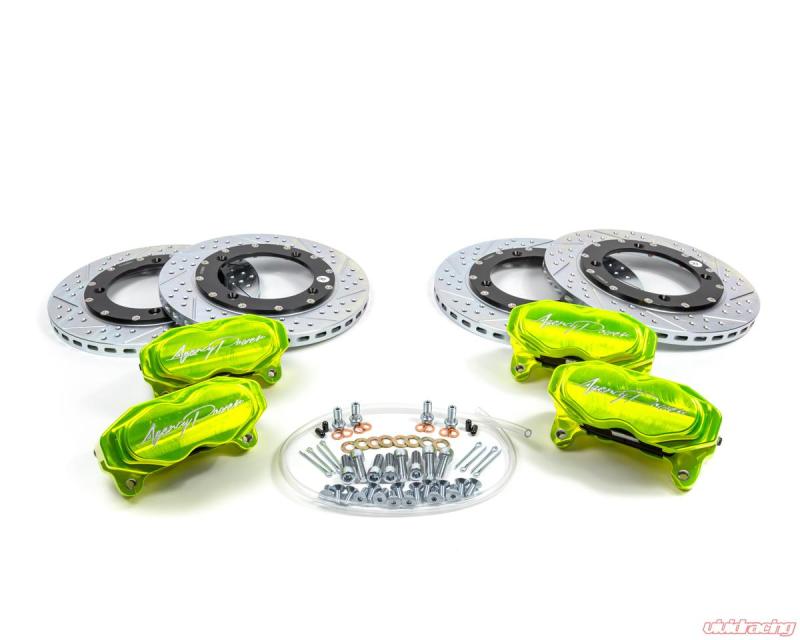 Agency Power Big Brake Kit Front and Rear Monster Green - AP-BRP-X3-460-GRN