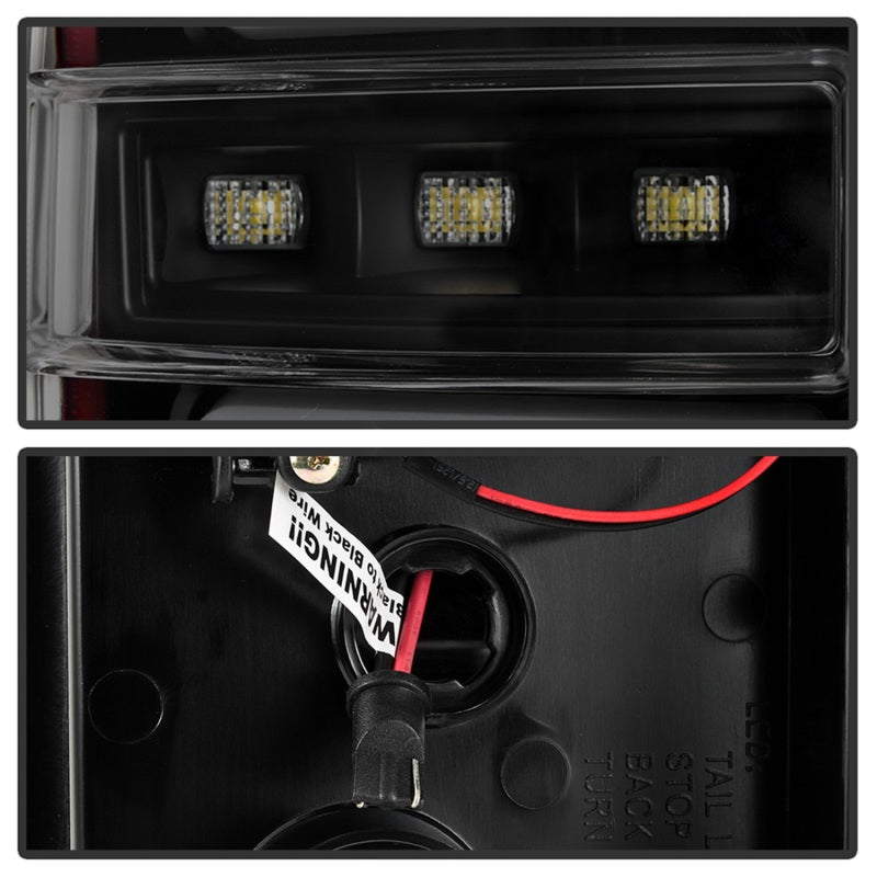 Spyder 16-17 Toyota Tacoma LED Tail Lights - Black Smoke - 5085740