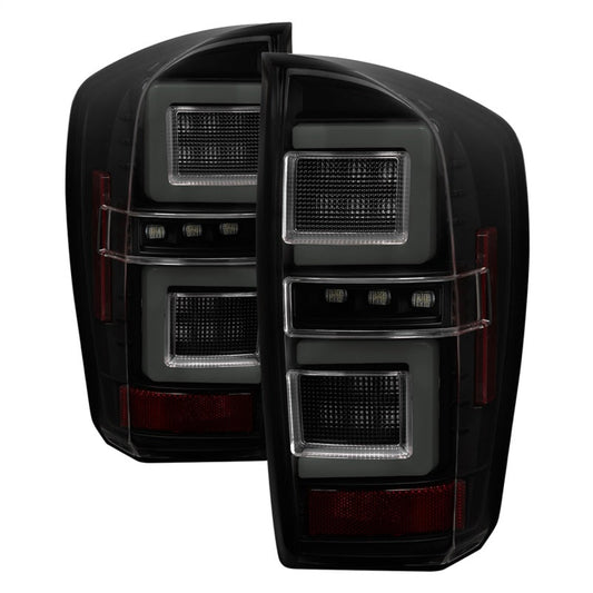 Spyder 16-17 Toyota Tacoma LED Tail Lights - Black Smoke - 5085740