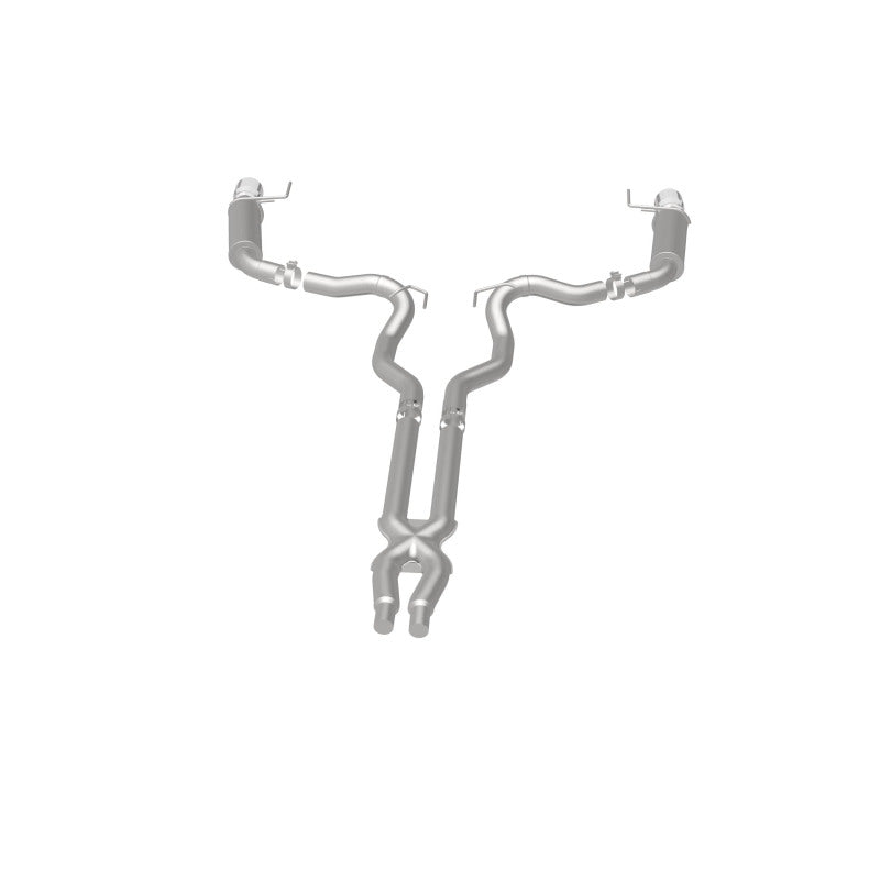 MagnaFlow Cat Back, SS, 3in, Competition, Dual Split Polished 4.5in - 19101