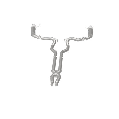 MagnaFlow Cat Back, SS, 3in, Competition, Dual Split Polished 4.5in - 19101