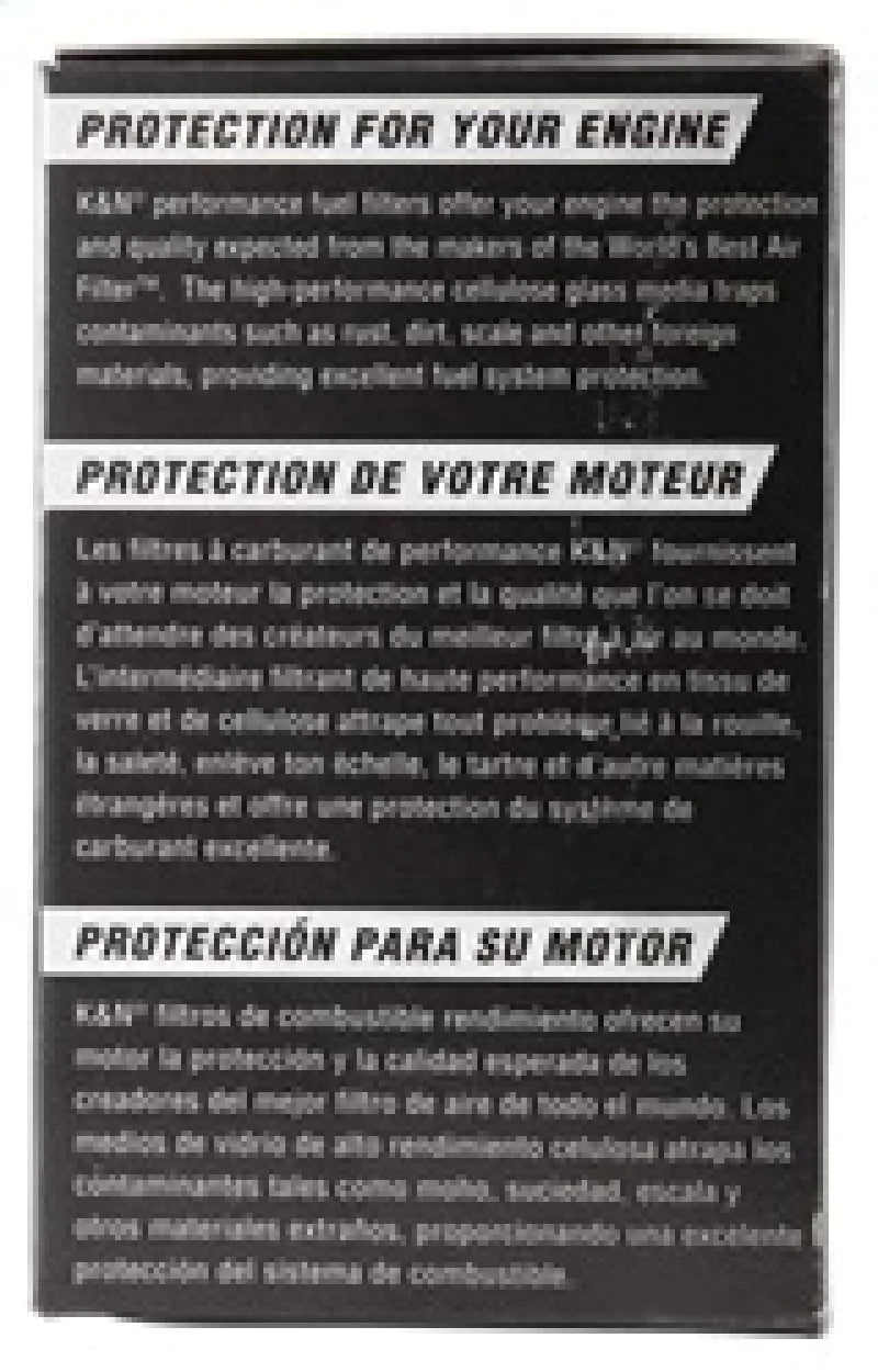 K&N Cellulose Media Fuel Filter 1.688in OD x 3.813in L - PF-1300