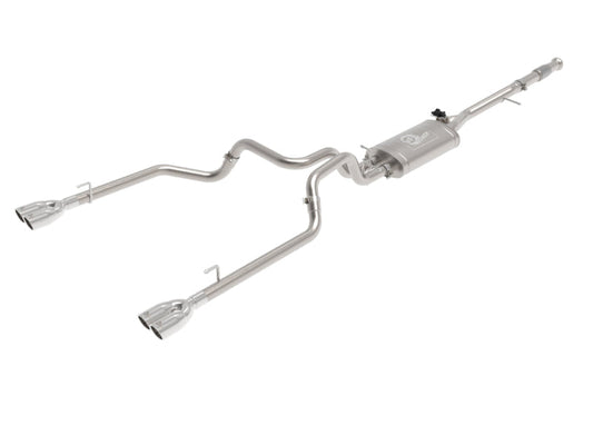 aFe Gemini XV 3in 304 SS Cat-Back Exhaust w/ Cutout - 49-34139-P