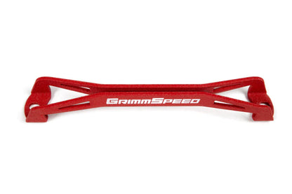 GrimmSpeed 08-18 Subaru WRX/STI Lightweight Battery Tie Down - Red - 121033