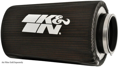 K&N Round Tapered Drycharger Air Filter Wrap 8in B ID - RC-5166DK