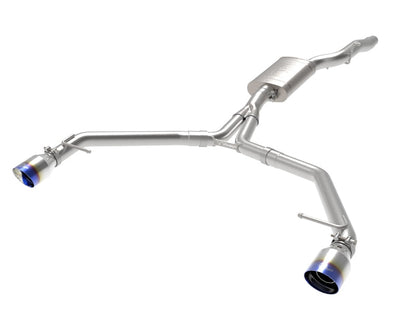 afe MACH Force-Xp 13-16 Audi Allroad L4 SS Axle-Back Exhaust - 49-36437-L